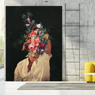 Roses Bloomed every time I thought of You by Frank Moth on GIANT ART - black digital painting