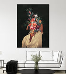 Roses Bloomed every time I thought of You by Frank Moth on GIANT ART - black digital painting