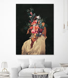 Roses Bloomed every time I thought of You by Frank Moth on GIANT ART - black digital painting