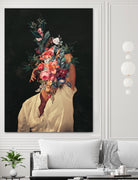 Roses Bloomed every time I thought of You by Frank Moth on GIANT ART - black digital painting