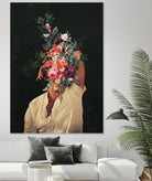 Roses Bloomed every time I thought of You by Frank Moth on GIANT ART - black digital painting