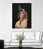 Roses Bloomed every time I thought of You by Frank Moth on GIANT ART - black digital painting