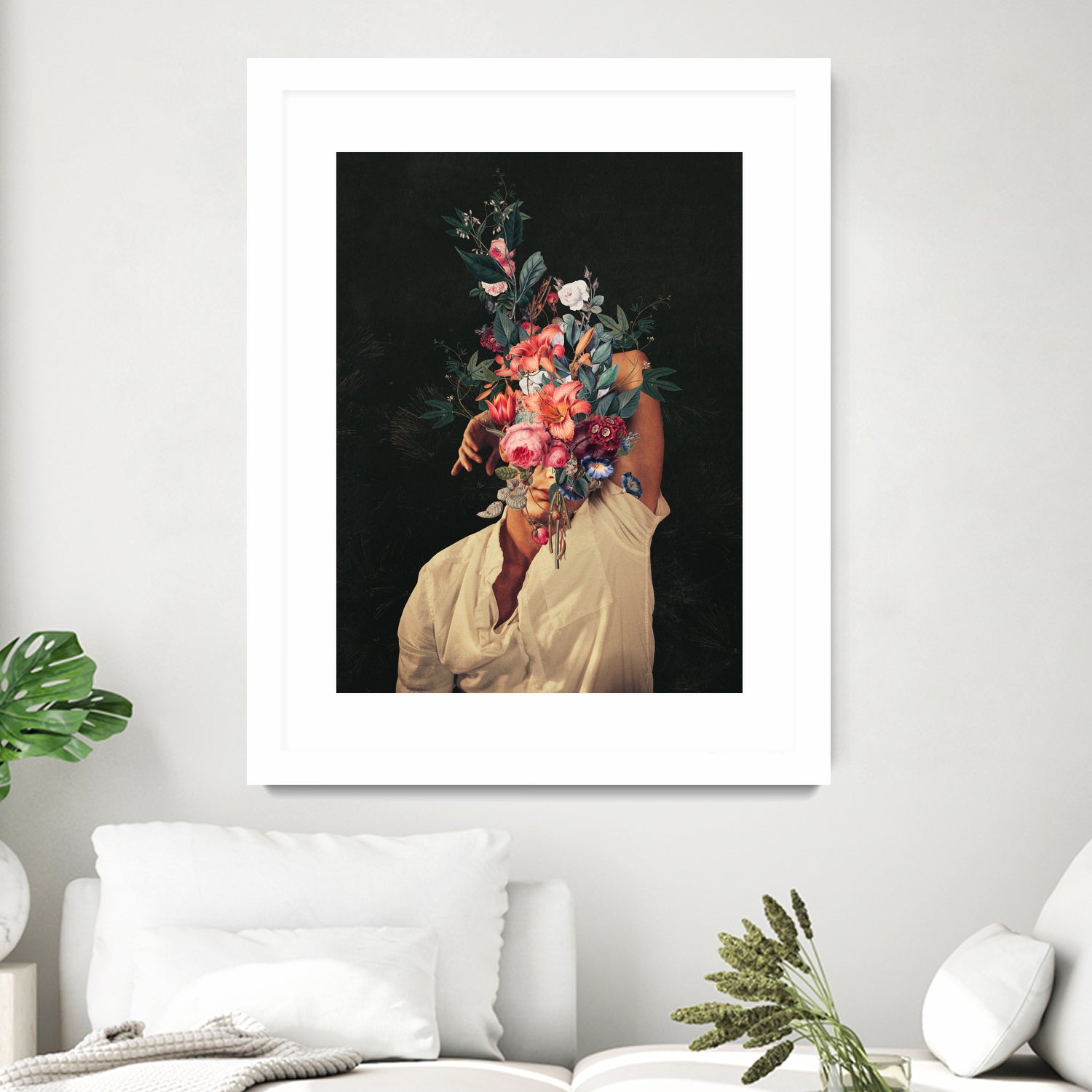 Roses Bloomed every time I thought of You by Frank Moth on GIANT ART - black digital painting