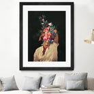 Roses Bloomed every time I thought of You by Frank Moth on GIANT ART - black digital painting