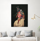 Roses Bloomed every time I thought of You by Frank Moth on GIANT ART - black digital painting