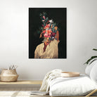 Roses Bloomed every time I thought of You by Frank Moth on GIANT ART - black digital painting