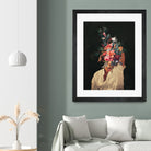 Roses Bloomed every time I thought of You by Frank Moth on GIANT ART - black digital painting