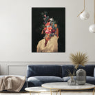 Roses Bloomed every time I thought of You by Frank Moth on GIANT ART - black digital painting