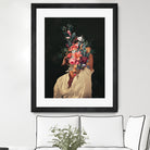 Roses Bloomed every time I thought of You by Frank Moth on GIANT ART - black digital painting