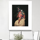 Roses Bloomed every time I thought of You by Frank Moth on GIANT ART - black digital painting