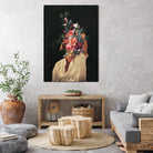 Roses Bloomed every time I thought of You by Frank Moth on GIANT ART - black digital painting