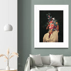 Roses Bloomed every time I thought of You by Frank Moth on GIANT ART - black digital painting