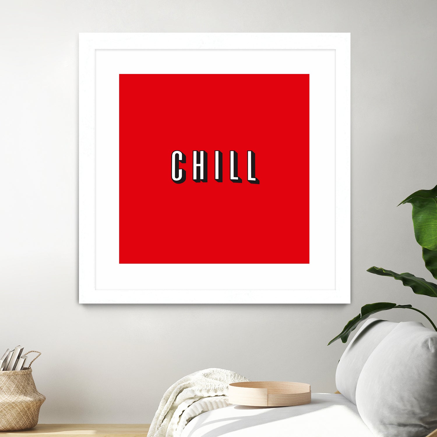 CHILL by Mike Tyau on GIANT ART - white typography