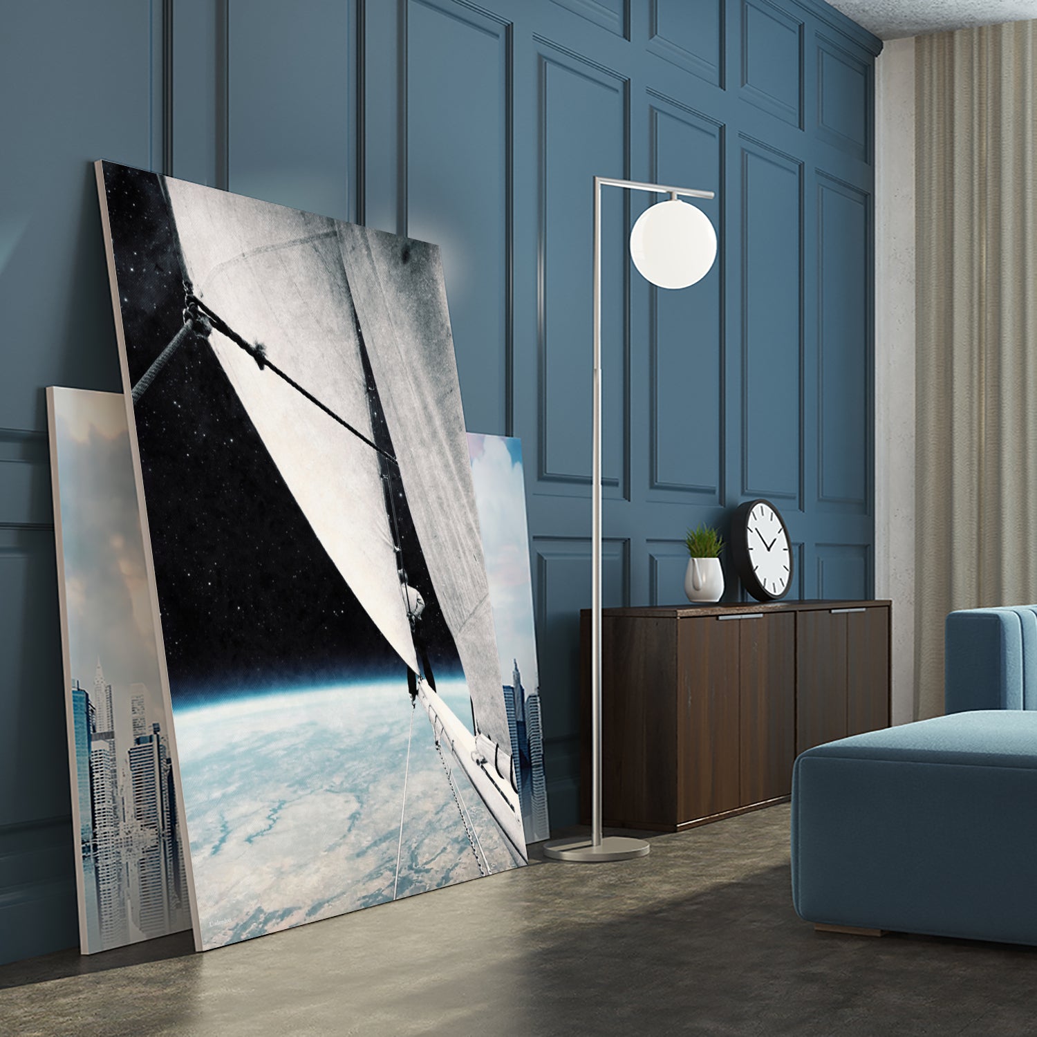 Sailing in space ... by Menelaos Trompoukis on GIANT ART - black digital painting