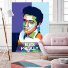 Elvis Presley by Art Style on GIANT ART - white digital drawing