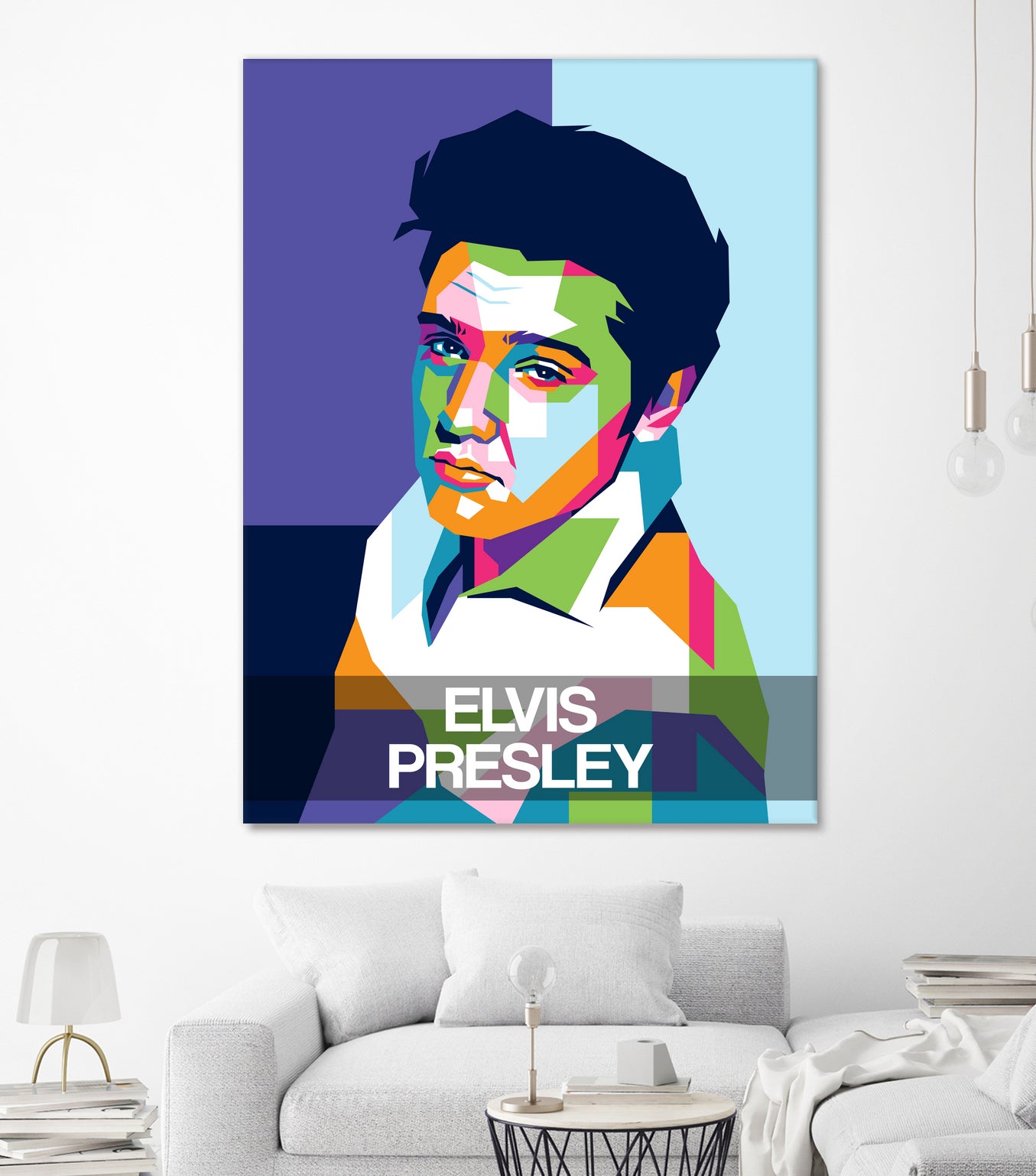 Elvis Presley by Art Style on GIANT ART - white digital drawing