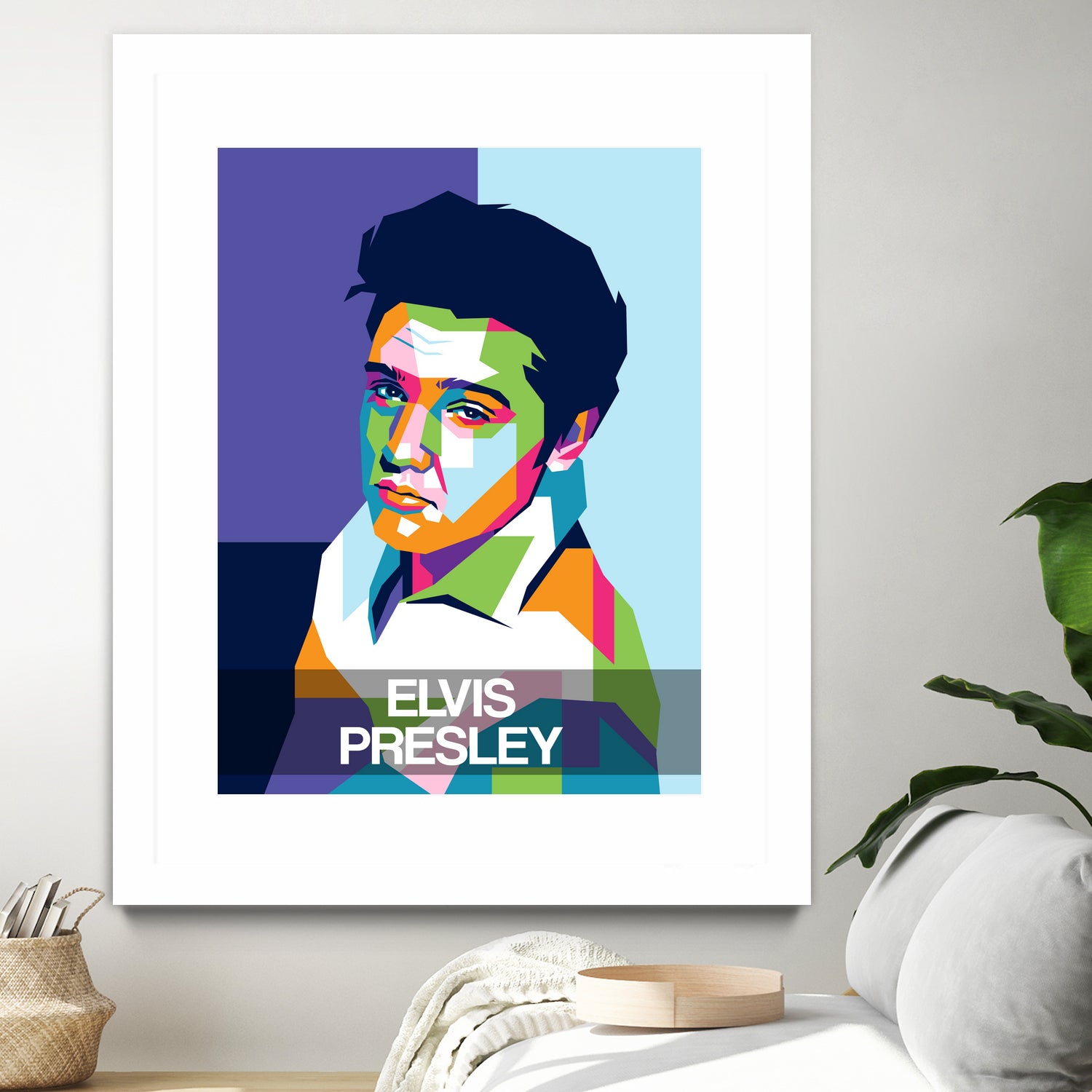 Elvis Presley by Art Style on GIANT ART - white digital drawing