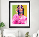 Cardi B Poster Print, Colorful Pop-Art, Wall Art Gift by kim huynh on GIANT ART - pink digital painting