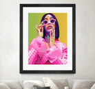 Cardi B Poster Print, Colorful Pop-Art, Wall Art Gift by kim huynh on GIANT ART - pink digital painting