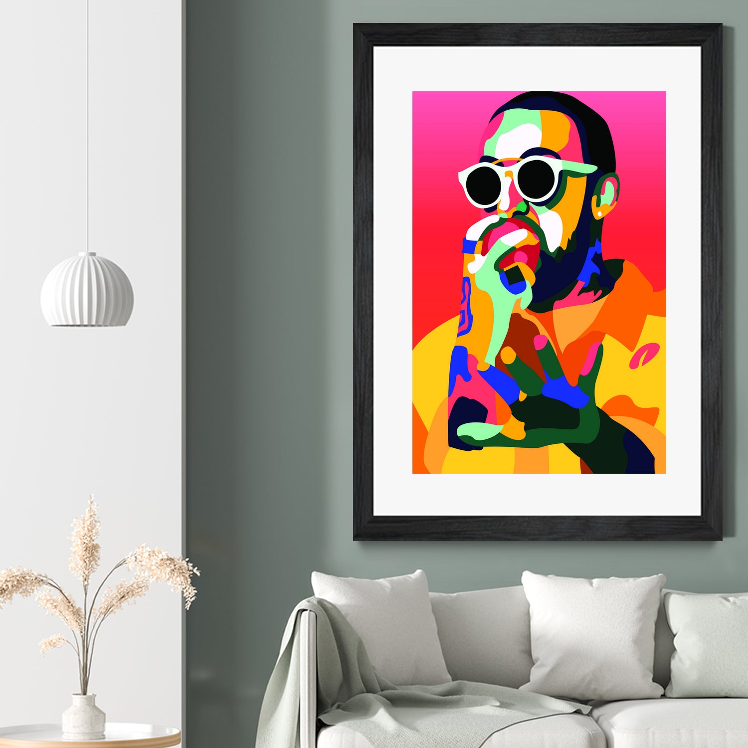 Mac Miller Inspired Pop-art Tribute Music Poster, Wall Art by kim huynh on GIANT ART - red digital painting