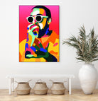 Mac Miller Inspired Pop-art Tribute Music Poster, Wall Art by kim huynh on GIANT ART - red digital painting