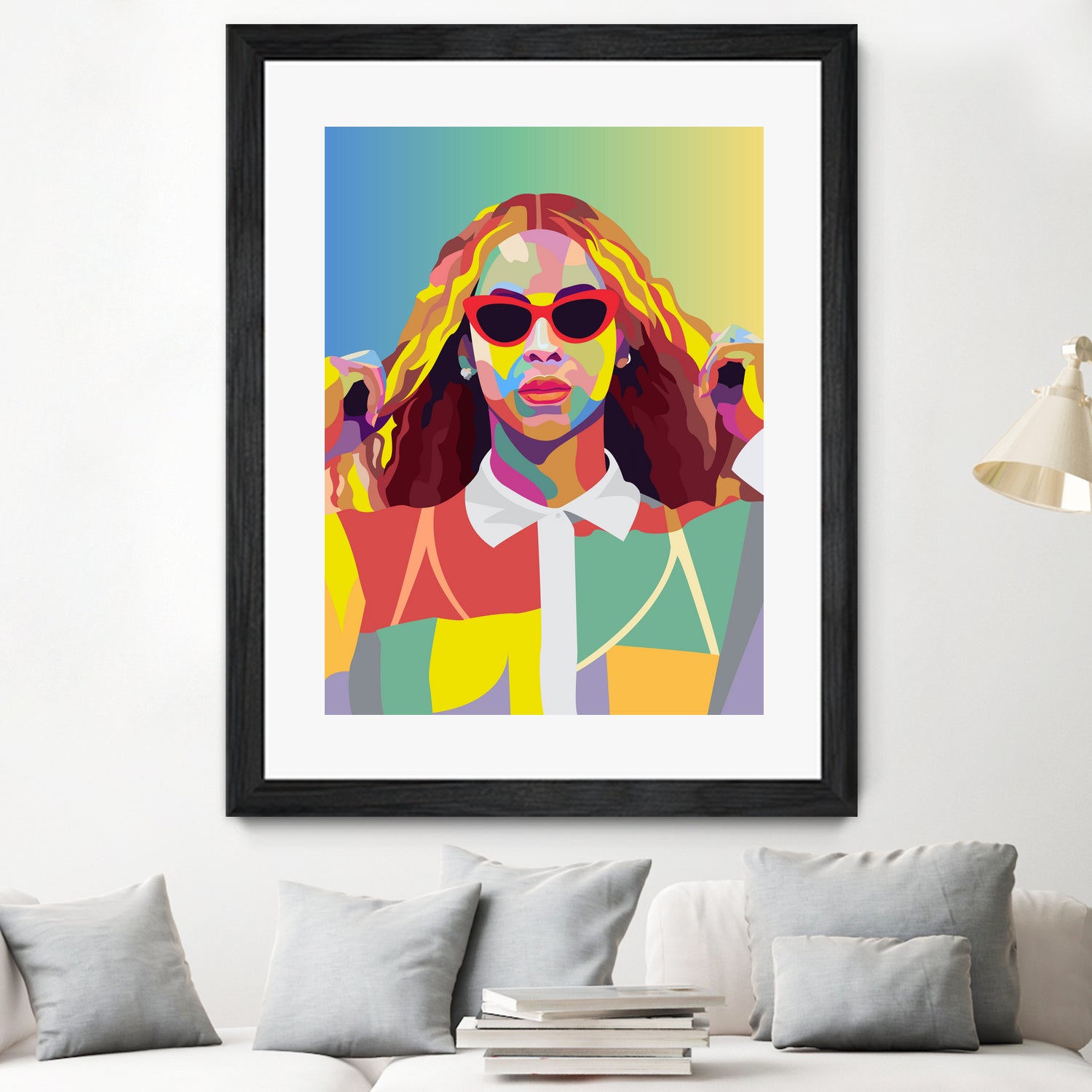 Beyonce Music Poster Art Print, Pop Art, Music Icon Wall Art by kim huynh on GIANT ART - fuchsia digital painting