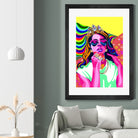 Lana del Rey Poster, Pop Art Wall Art by kim huynh on GIANT ART - orange digital painting