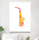 saxophone by Justyna Jaszke on GIANT ART - yellow digital painting