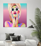 Ariana Grande Pop-Art Wall Decor Music Poster by kim huynh on GIANT ART - pink digital painting