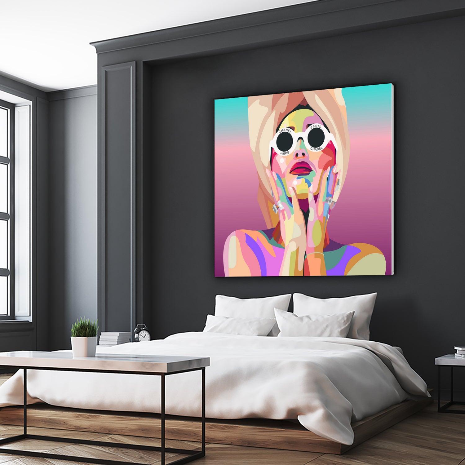 Ariana Grande Pop-Art Wall Decor Music Poster by kim huynh on GIANT ART - pink digital painting