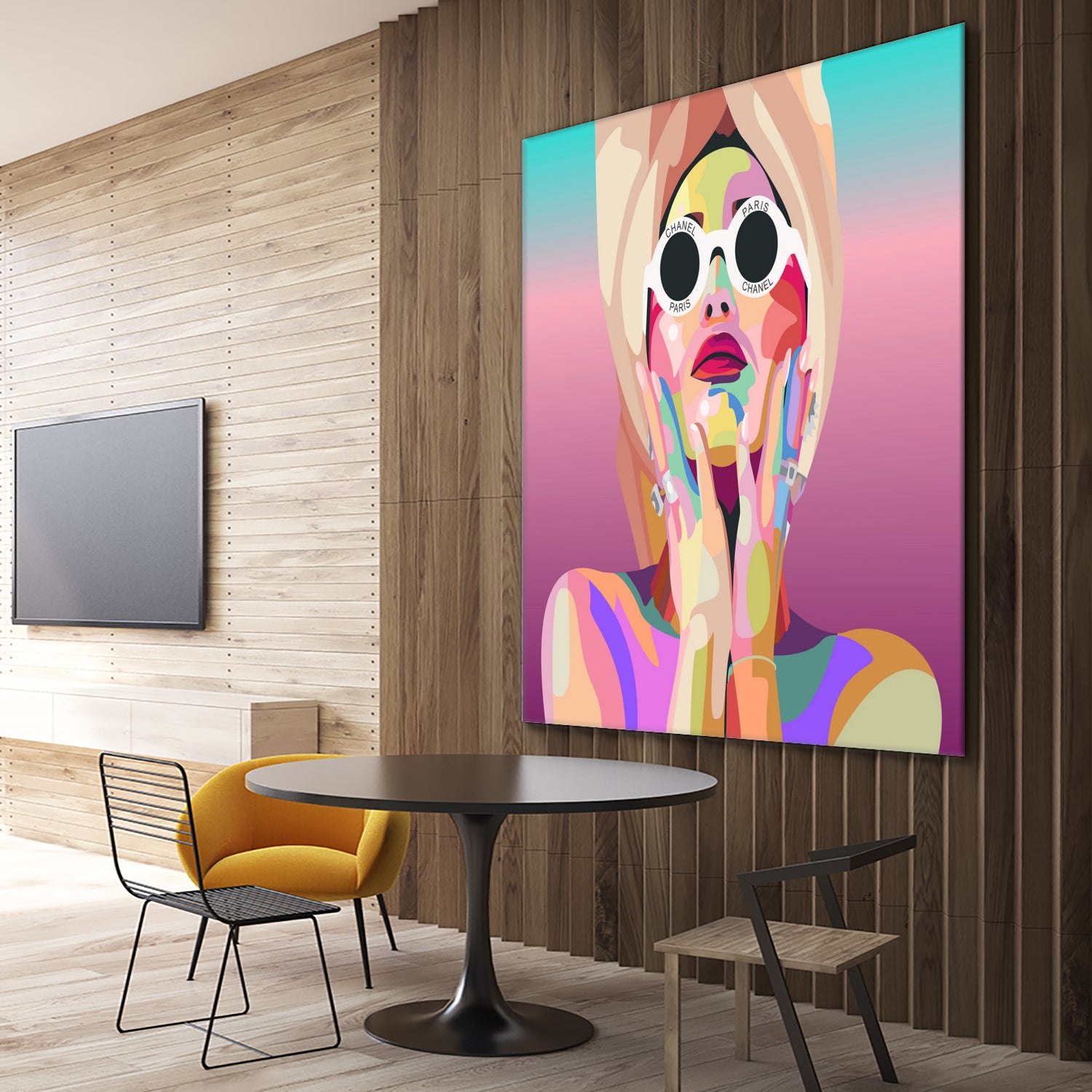 Ariana Grande Pop-Art Wall Decor Music Poster by kim huynh on GIANT ART - pink digital painting