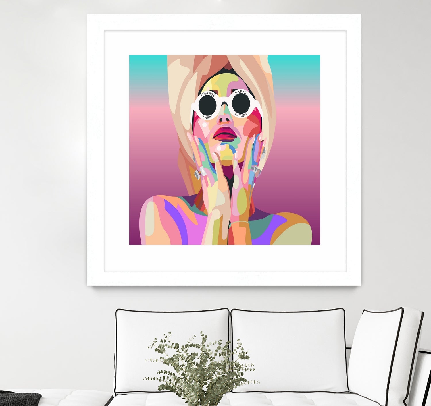 Ariana Grande Pop-Art Wall Decor Music Poster by kim huynh on GIANT ART - pink digital painting