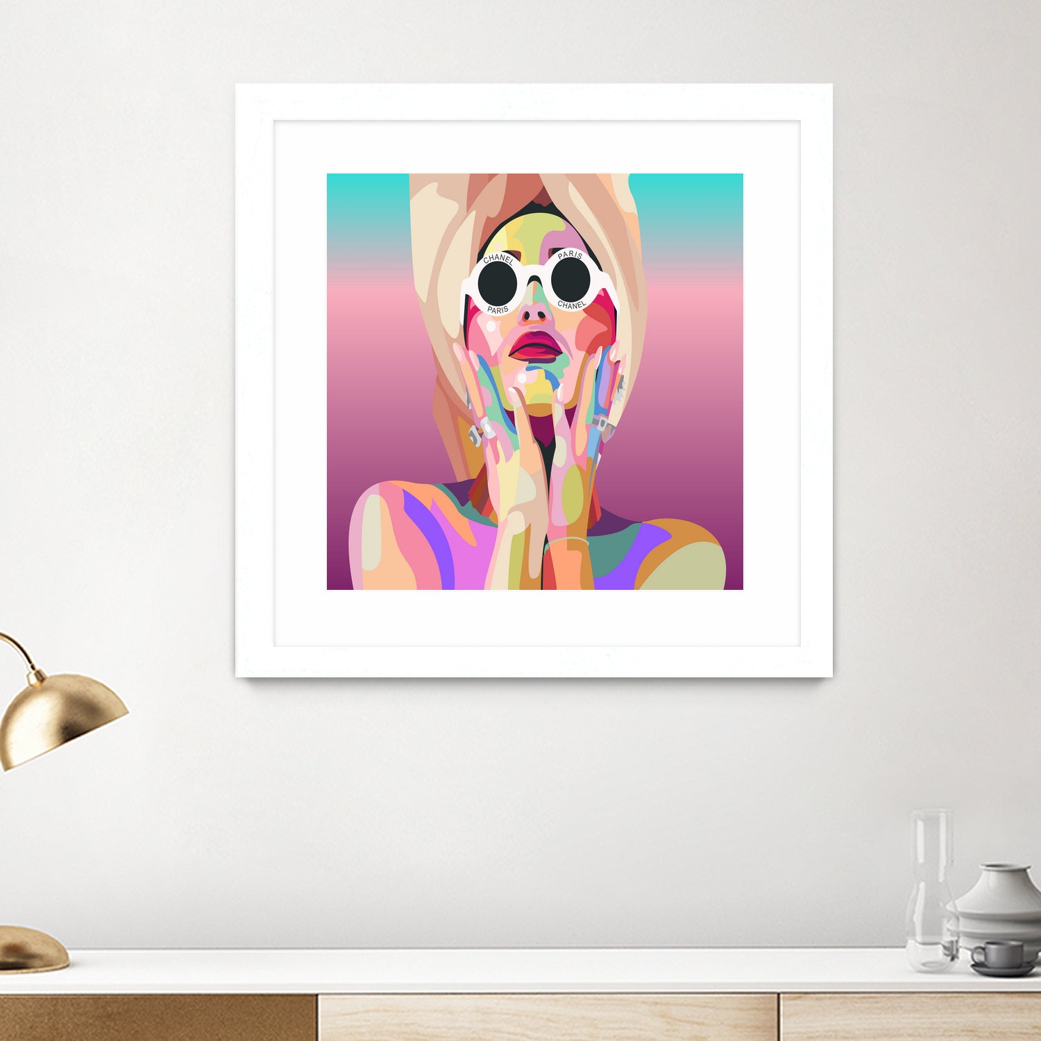 Ariana Grande Pop-Art Wall Decor Music Poster by kim huynh on GIANT ART - pink digital painting