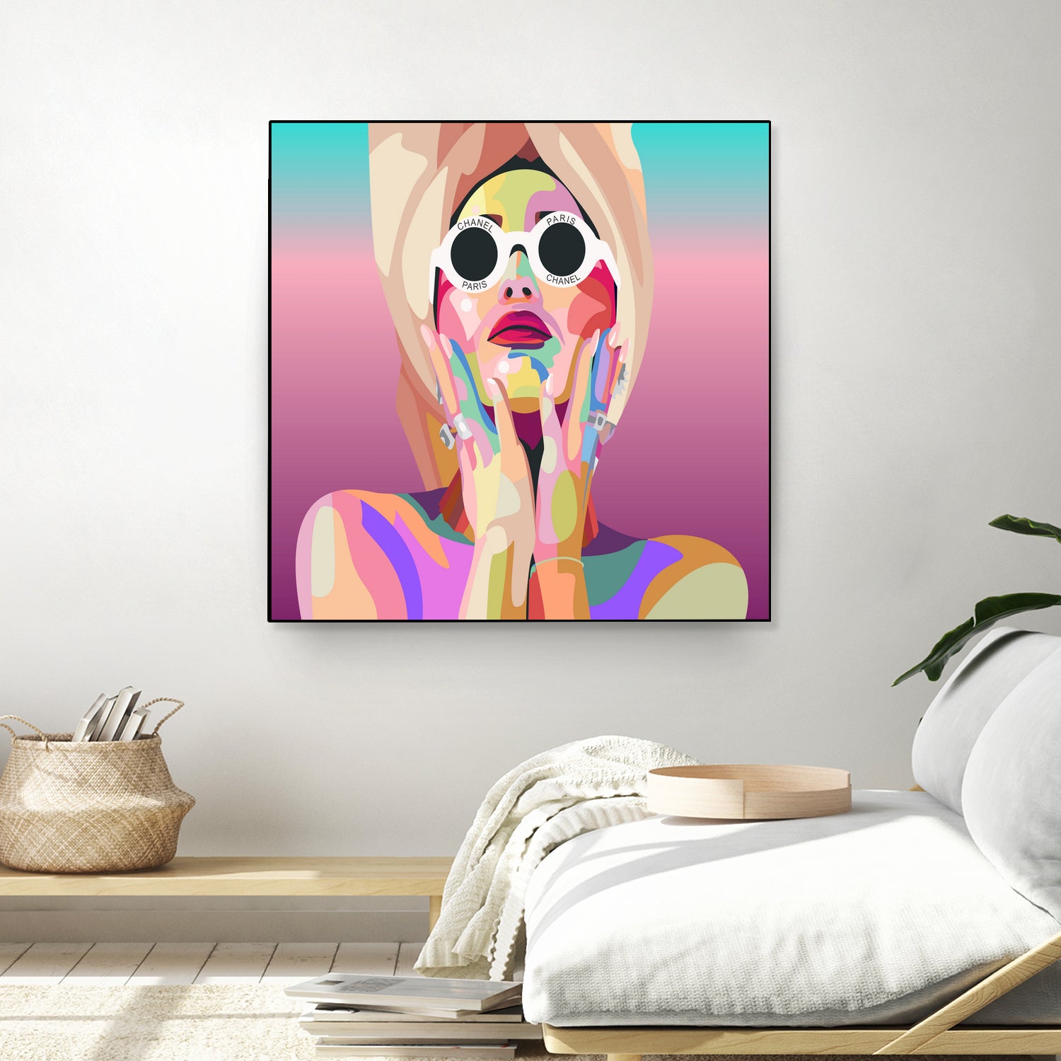 Ariana Grande Pop-Art Wall Decor Music Poster by kim huynh on GIANT ART - pink digital painting