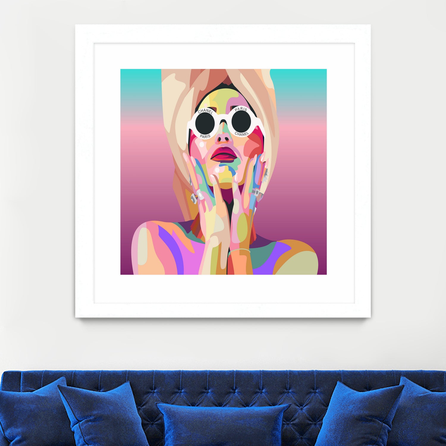 Ariana Grande Pop-Art Wall Decor Music Poster by kim huynh on GIANT ART - pink digital painting