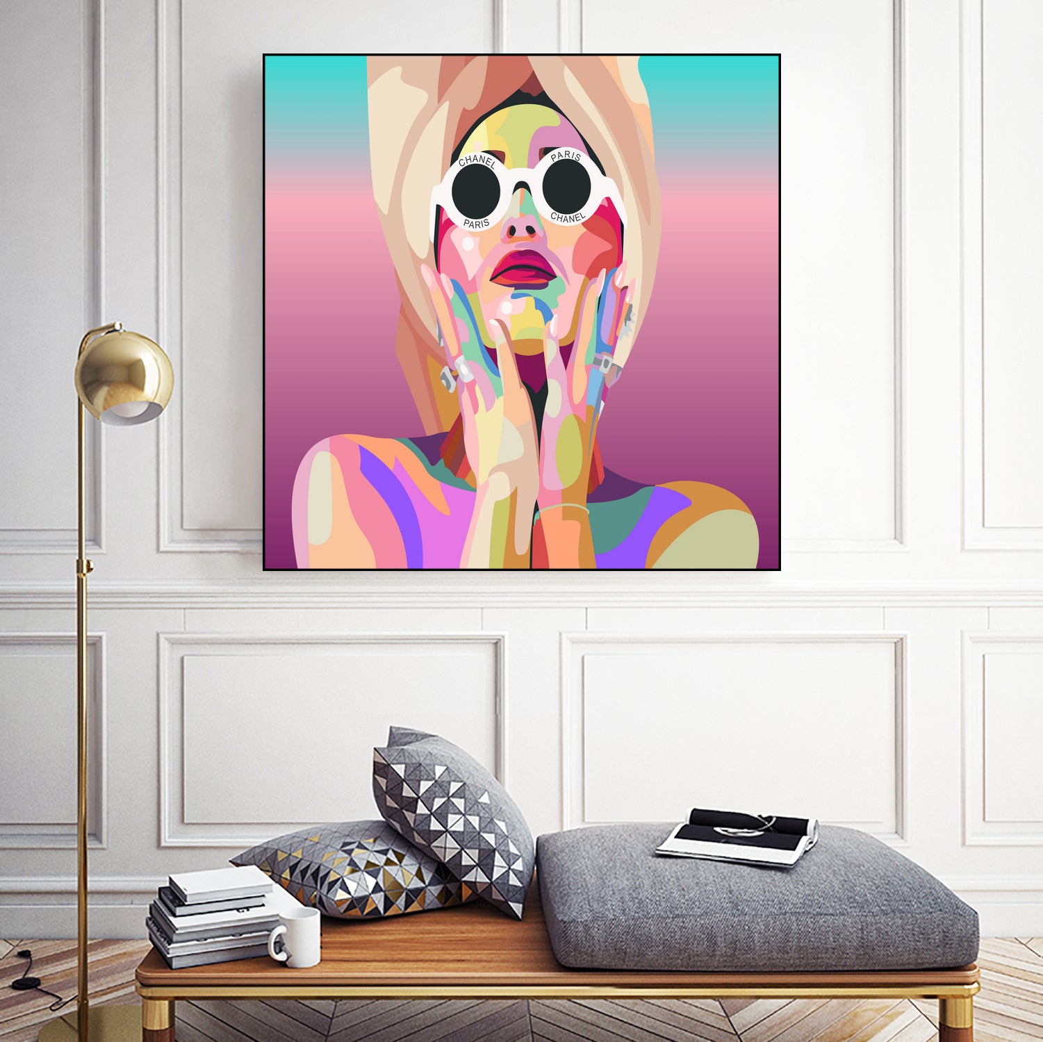 Ariana Grande Pop-Art Wall Decor Music Poster by kim huynh on GIANT ART - pink digital painting