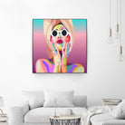 Ariana Grande Pop-Art Wall Decor Music Poster by kim huynh on GIANT ART - pink digital painting