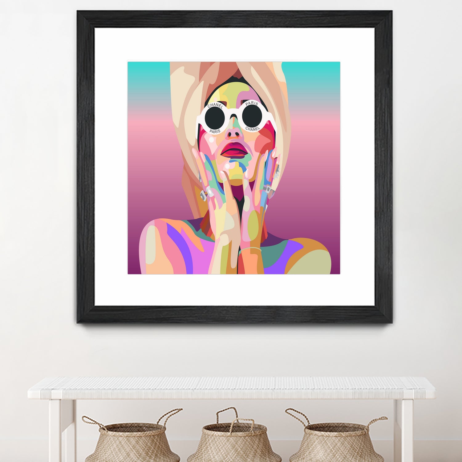 Ariana Grande Pop-Art Wall Decor Music Poster by kim huynh on GIANT ART - pink digital painting