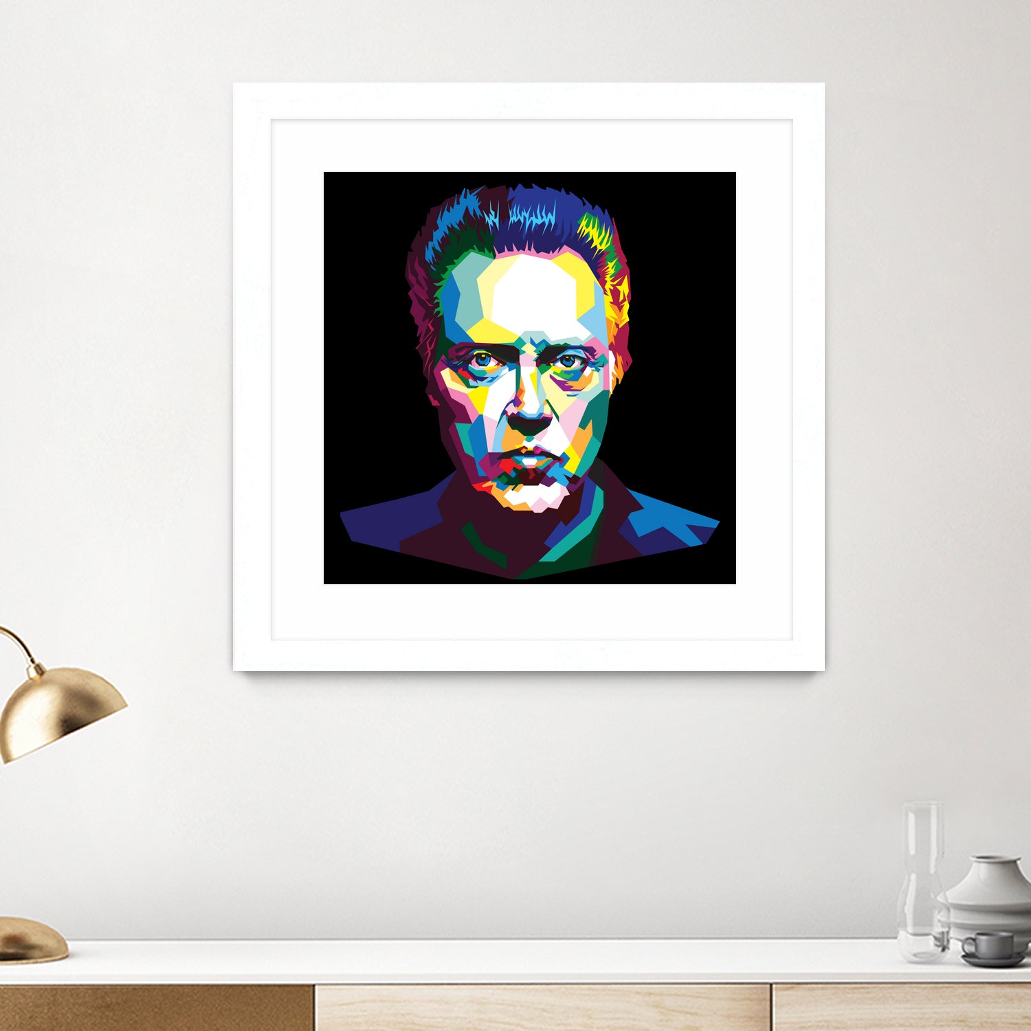 Christopher Walken in WPAP style by Andi Hariyanto on GIANT ART - white character design