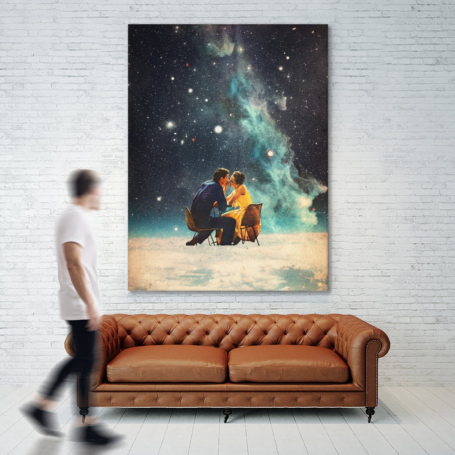 I'll Take you to the Stars for a second Date by Frank Moth on GIANT ART - black digital painting