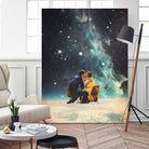 I'll Take you to the Stars for a second Date by Frank Moth on GIANT ART - black digital painting