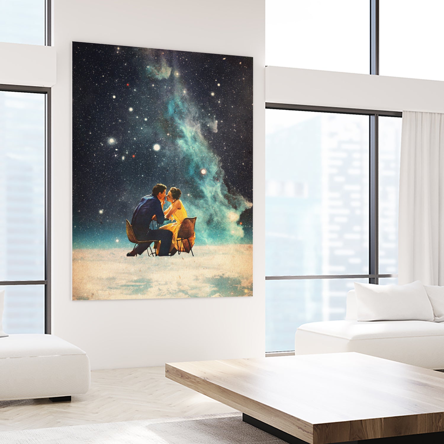 I'll Take you to the Stars for a second Date by Frank Moth on GIANT ART - black digital painting