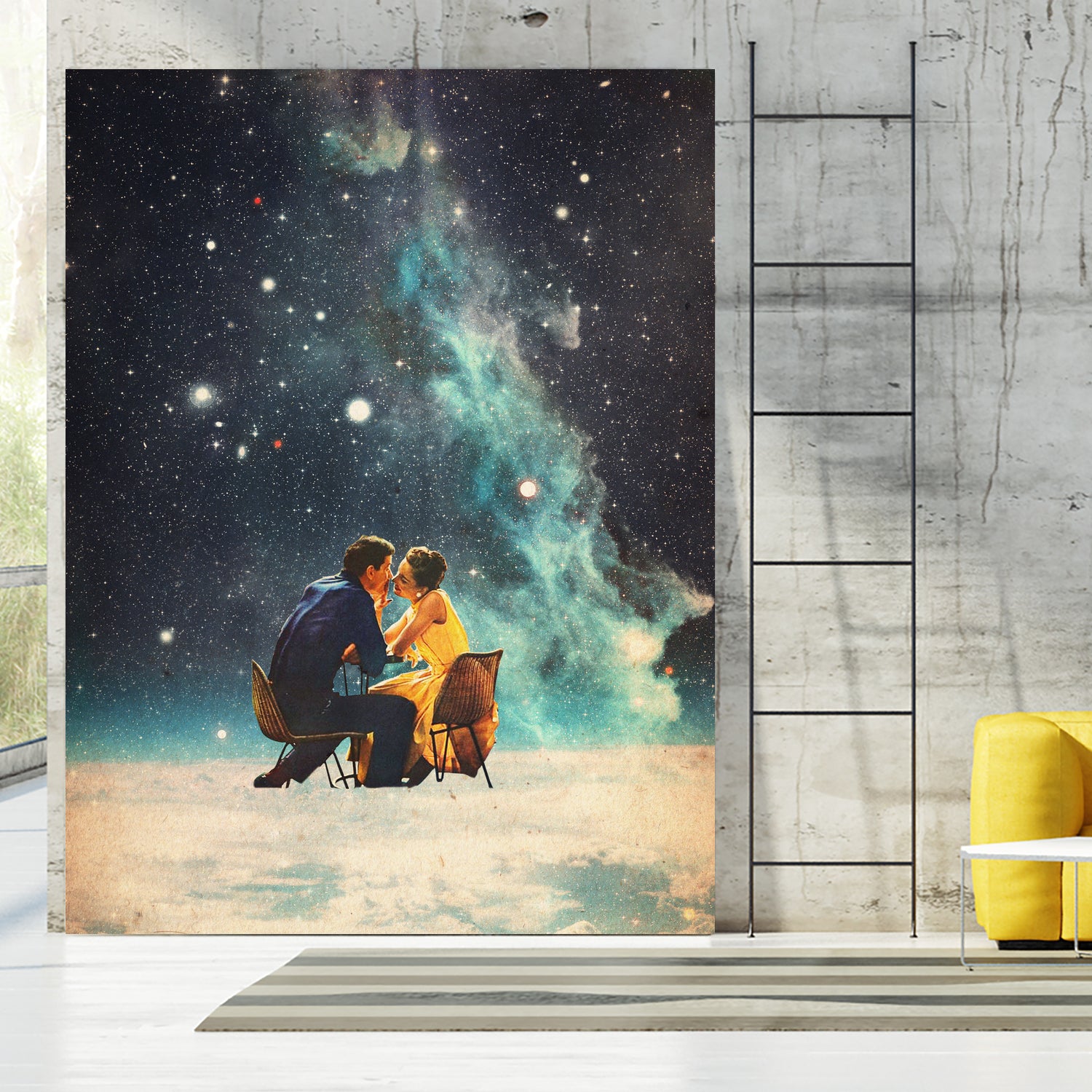 I'll Take you to the Stars for a second Date by Frank Moth on GIANT ART - black digital painting