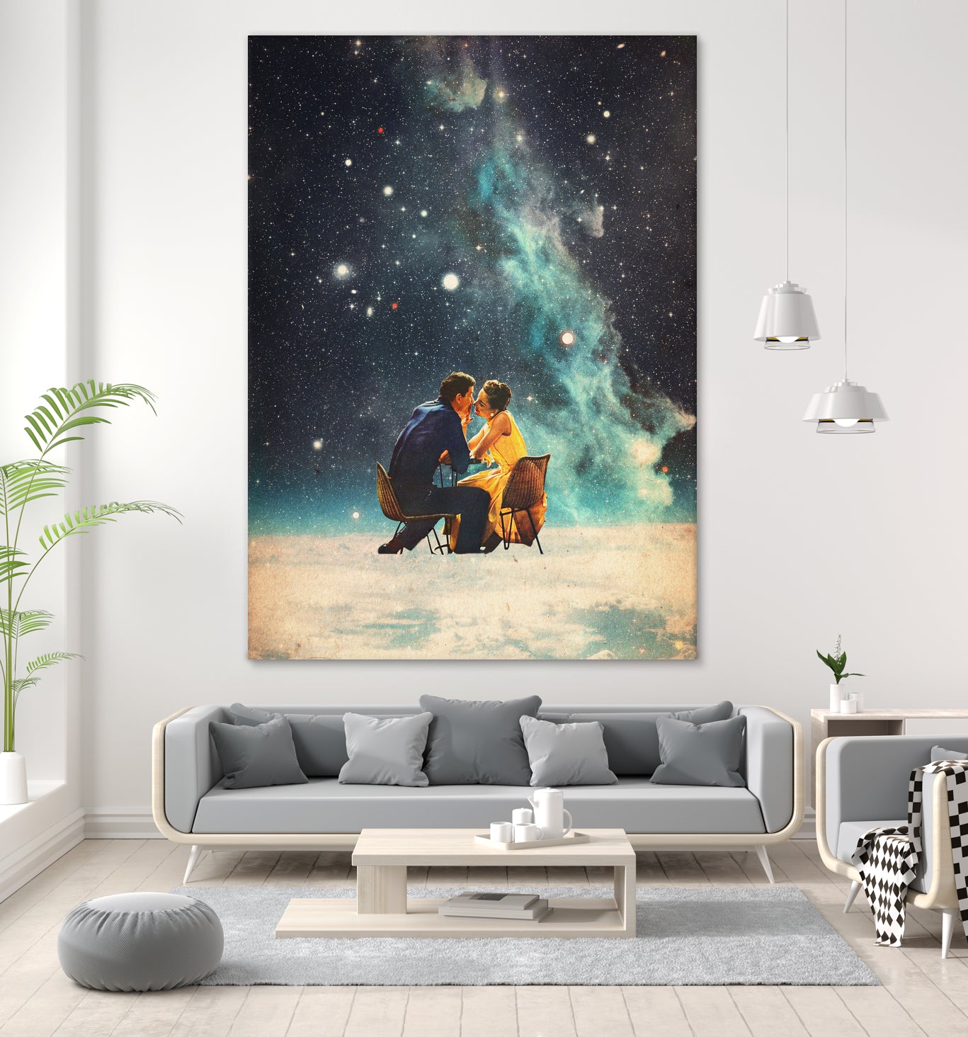 I'll Take you to the Stars for a second Date by Frank Moth on GIANT ART - black digital painting