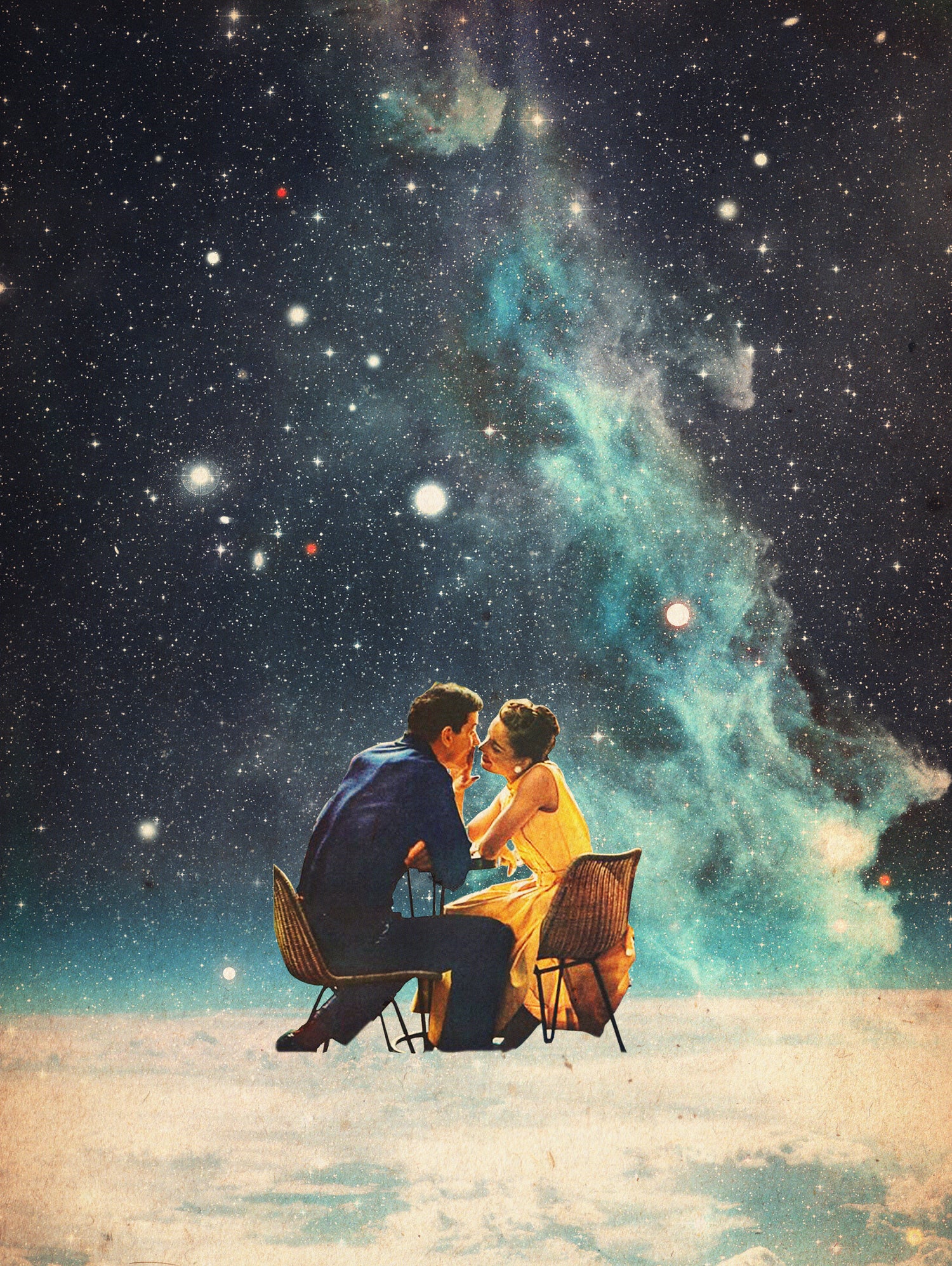 I'll Take you to the Stars for a second Date by Frank Moth on GIANT ART - black digital painting