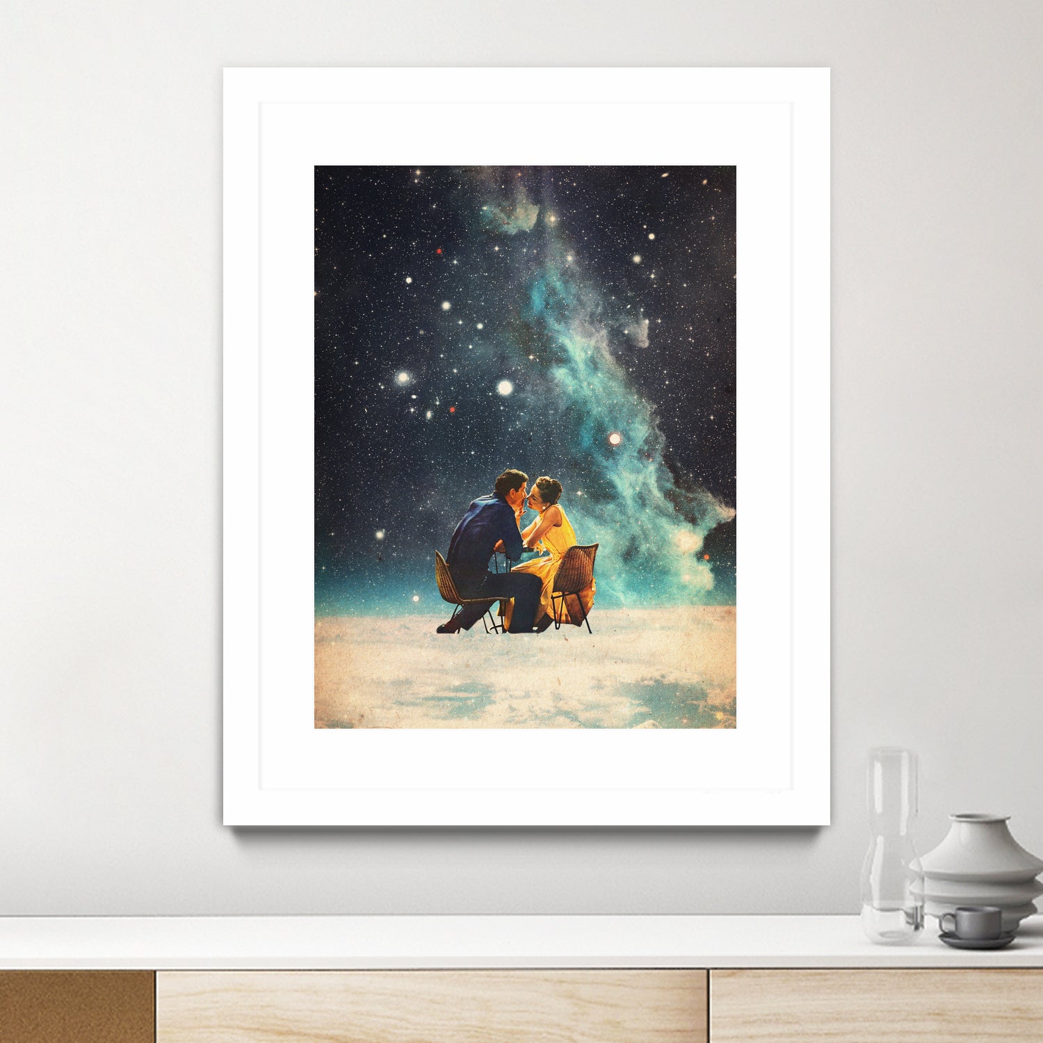 I'll Take you to the Stars for a second Date by Frank Moth on GIANT ART - black digital painting