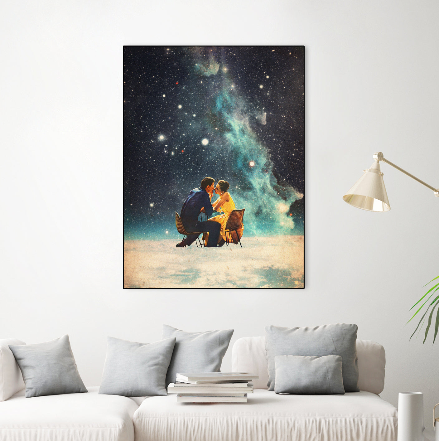 I'll Take you to the Stars for a second Date by Frank Moth on GIANT ART - black digital painting