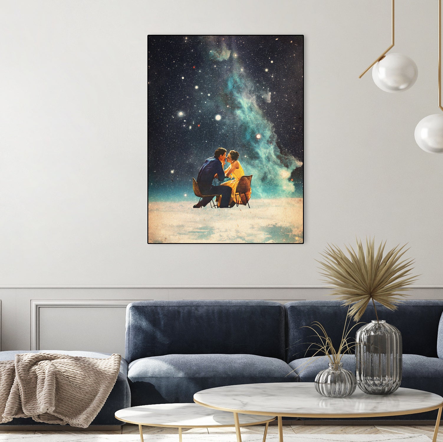 I'll Take you to the Stars for a second Date by Frank Moth on GIANT ART - black digital painting