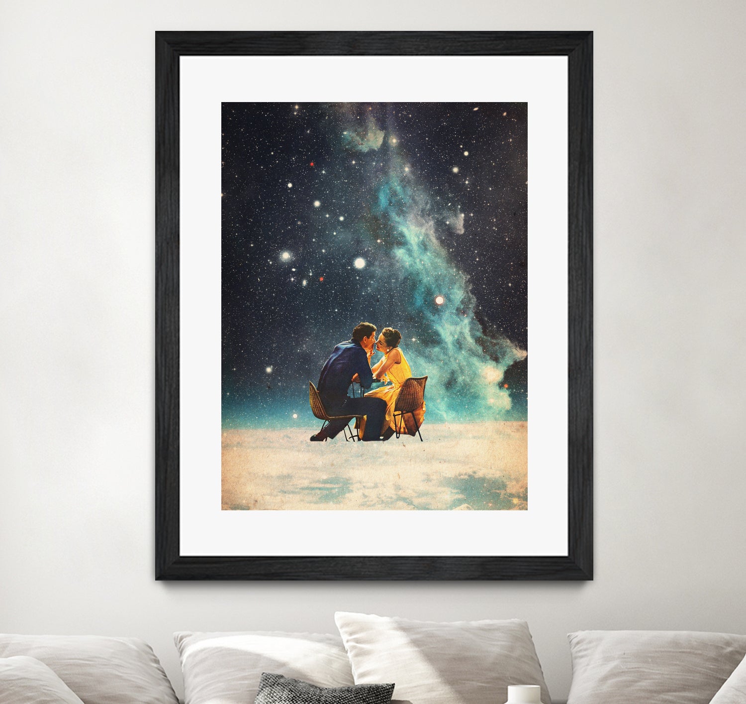 I'll Take you to the Stars for a second Date by Frank Moth on GIANT ART - black digital painting