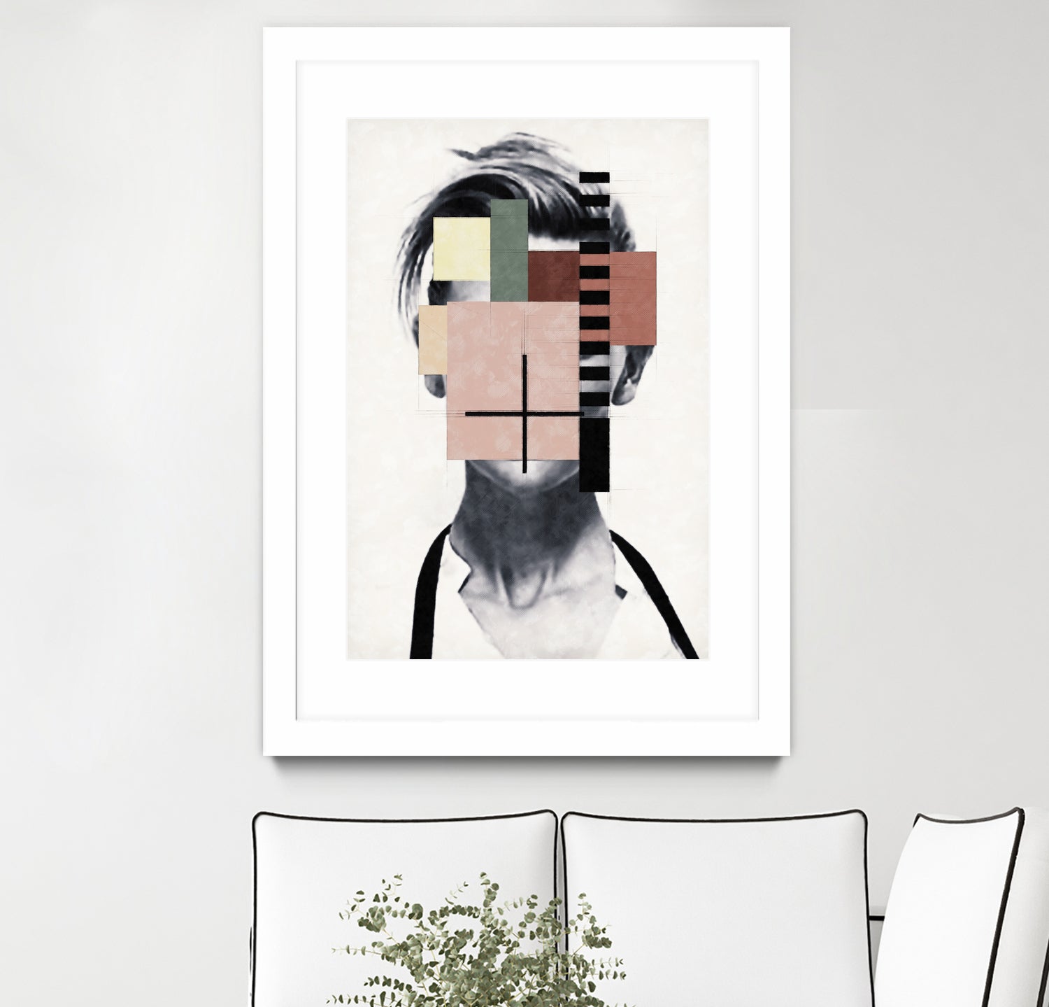 Beauty behind shapes and lines by Menelaos Trompoukis on GIANT ART - white digital painting